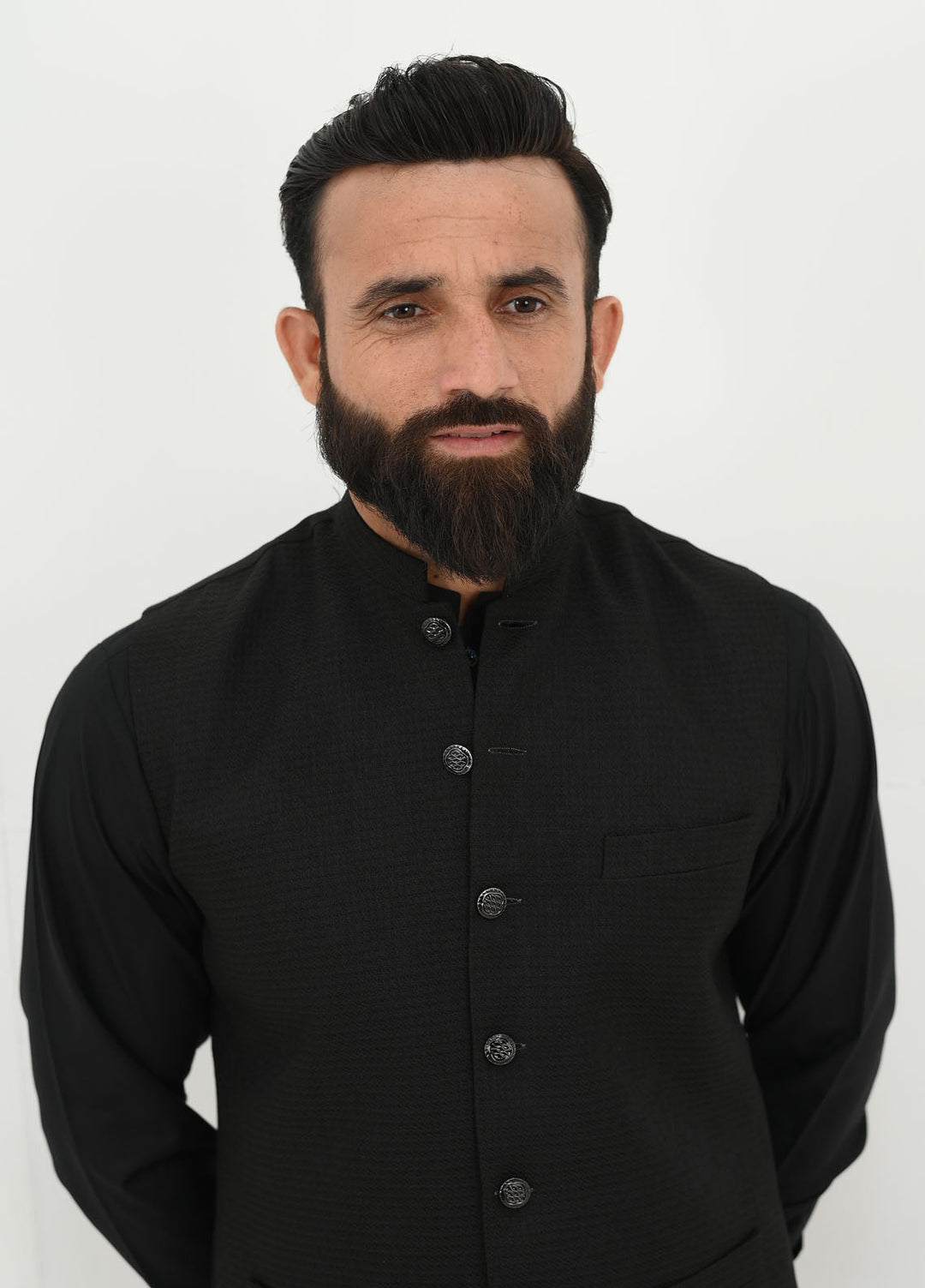 Ethnic Wear by Alif Yay Pret Plain Blended 3 Piece Suit AY-016