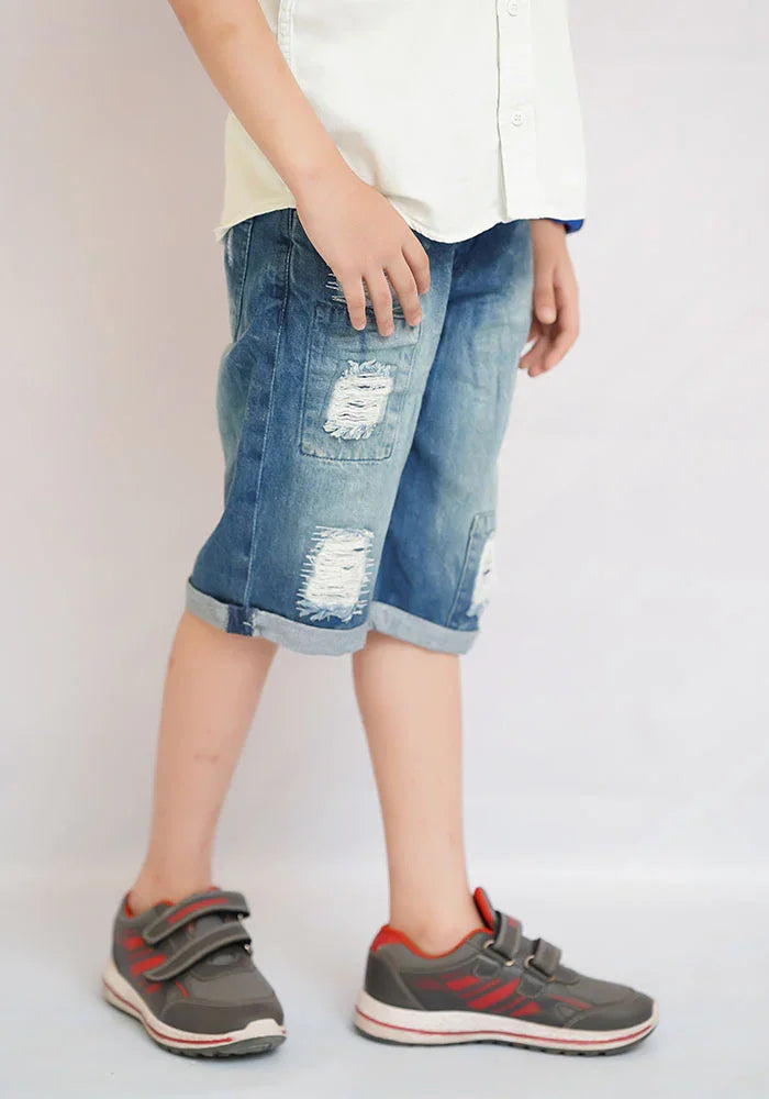 Ochre RTW Solids Denim Shorts Boys 1 Piece OBB-23 - Summer Collection