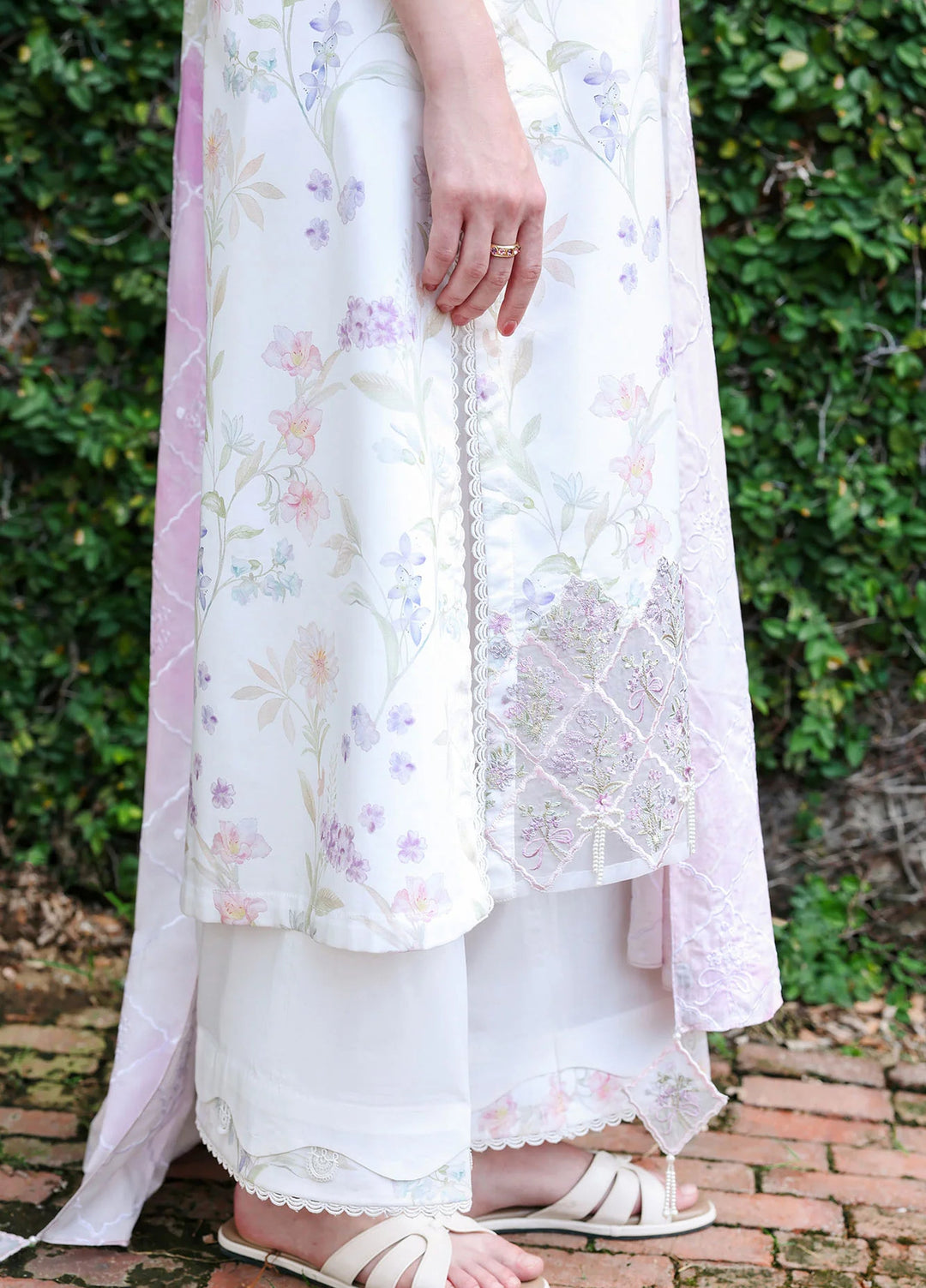 Cross Stitch Unstitched Embroidered Lawn 3 Piece Suit CS26ULE Meadow Dream - Eid Collection