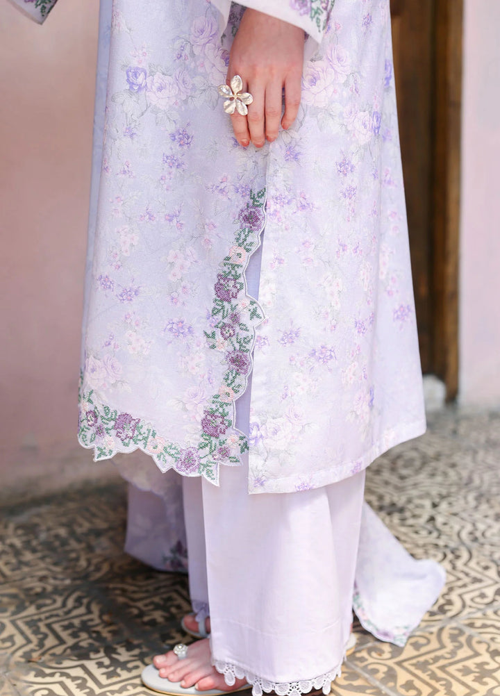Cross Stitch Unstitched Embroidered Lawn 3 Piece Suit CS26ULE Crystal Glaze - Eid Collection