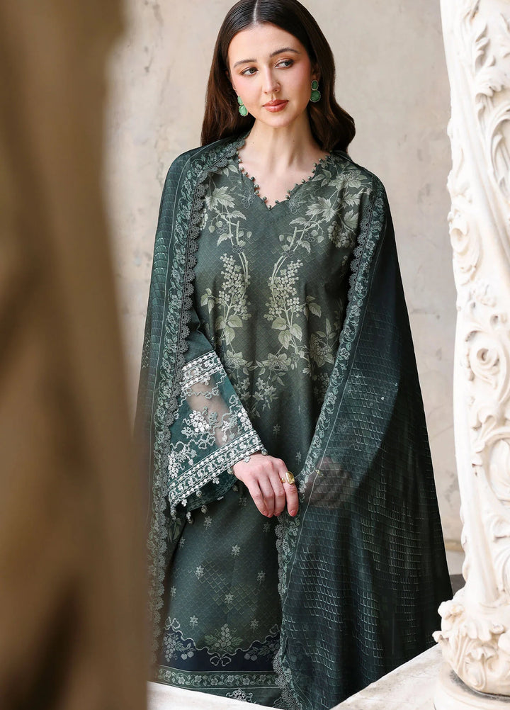 Cross Stitch Unstitched Embroidered Lawn 3 Piece Suit CS26ULE Forest Muse - Eid Collection