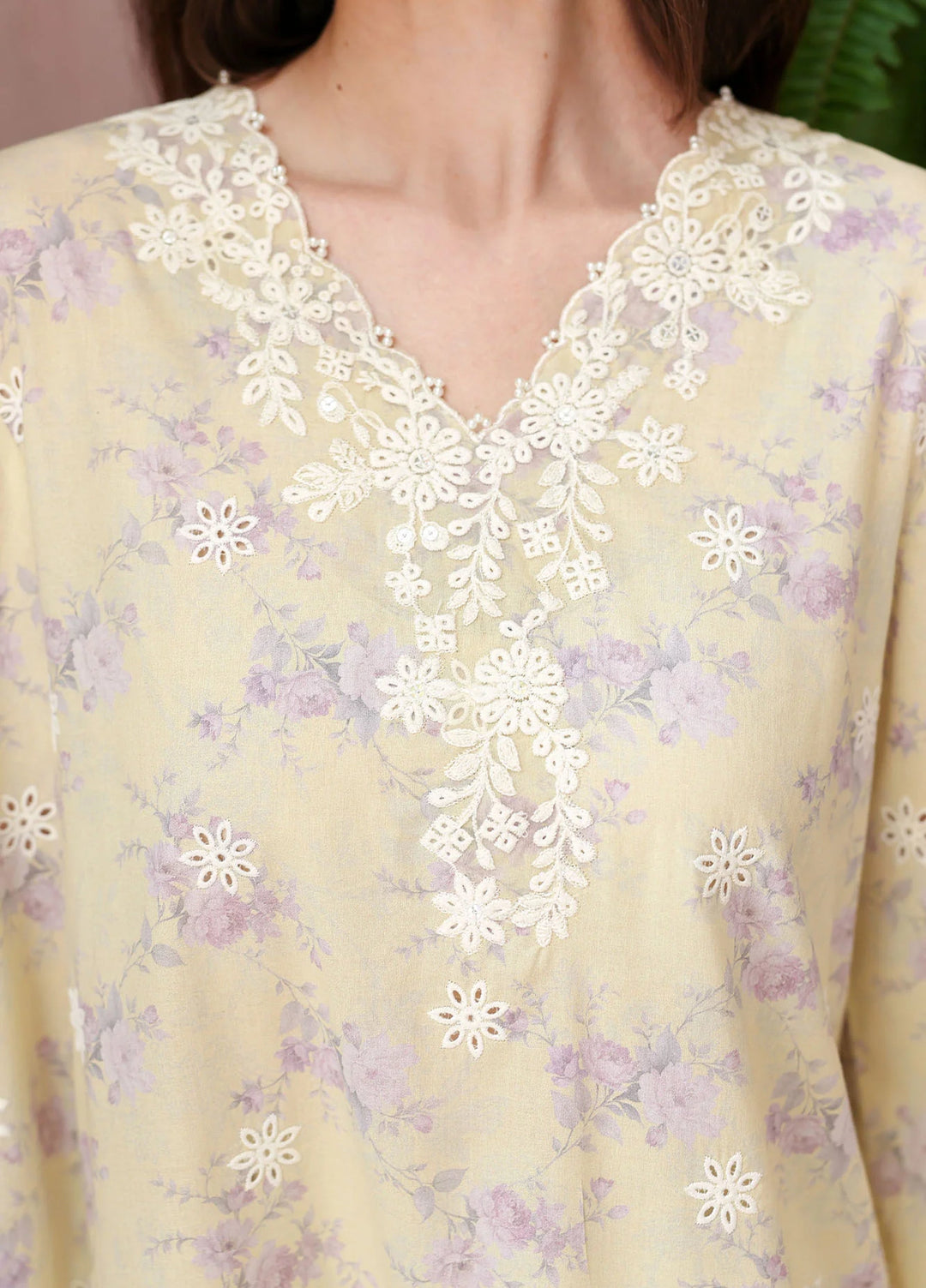 Cross Stitch Unstitched Embroidered Lawn 3 Piece Suit CS26ULE Orchid Flare - Eid Collection