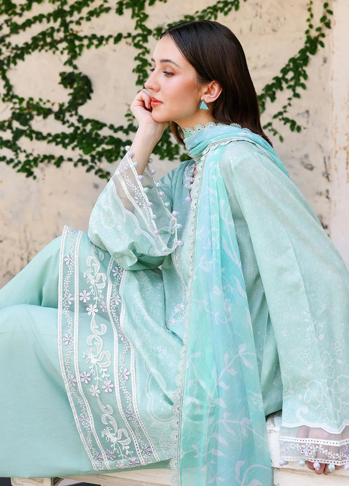 Cross Stitch Unstitched Embroidered Lawn 3 Piece Suit CS26ULE Summer Breeze - Eid Collection