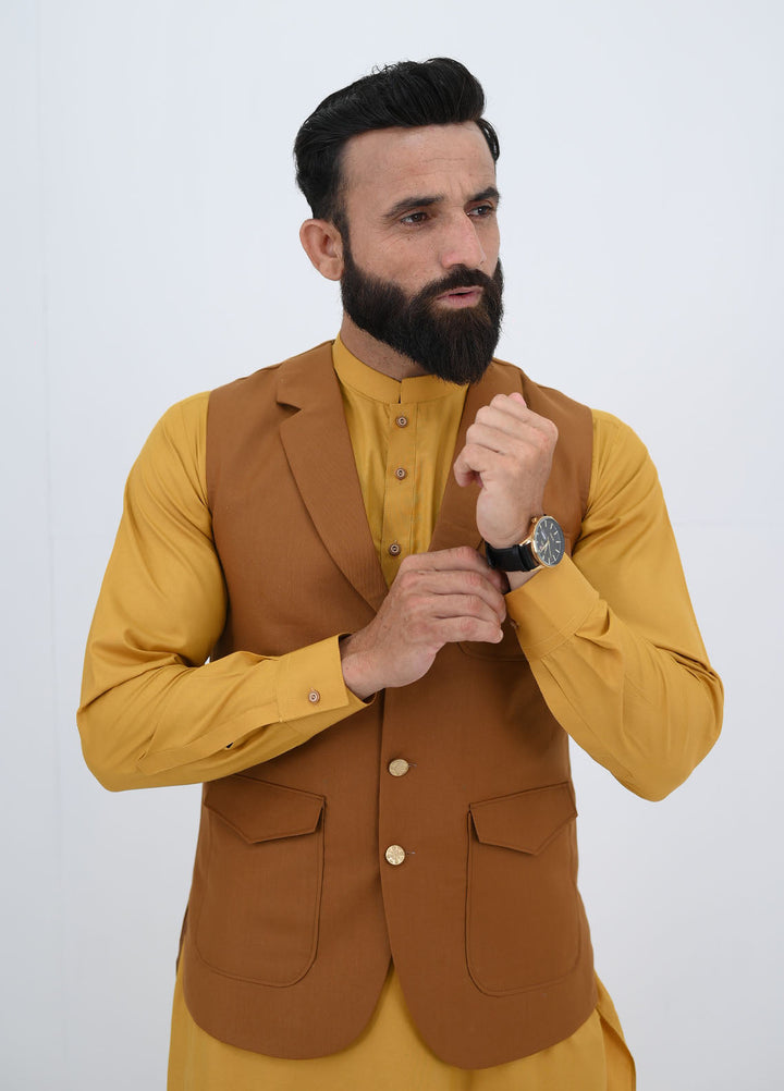 Ethnic Wear by Alif Yay Pret Plain Blended 3 Piece Suit AY-049