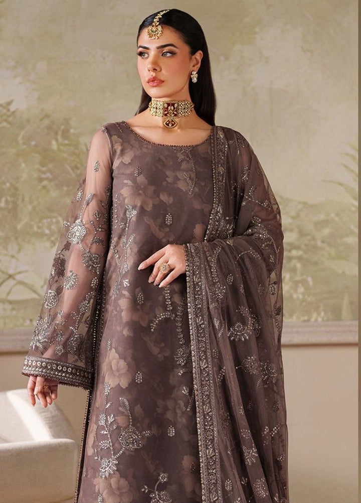 Zarif Embroidered Net Suits Unstitched 3 Piece ZAF25ZU ZRF-ZPЕ-08 Маhveer - Formals Collection