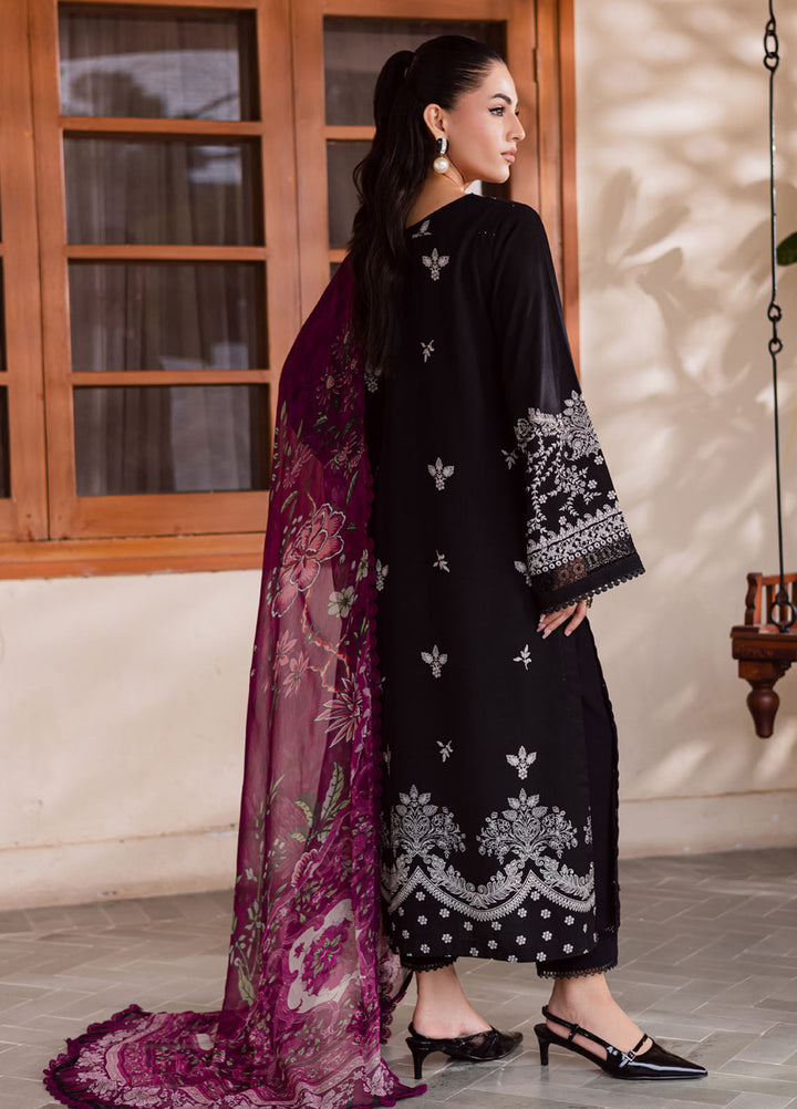 Nureh Printed Slub Linen Suits Unstitched 3 Piece NU25VL SP-170 - Winter Collection