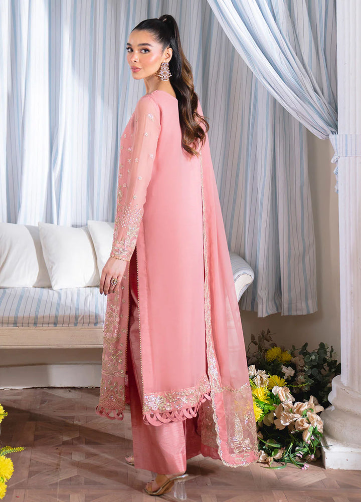 Dastaan by Neeshay Embroidered Chiffon Suits Unstitched 3 Piece NSH25DU Gulrukh - Formals Collection