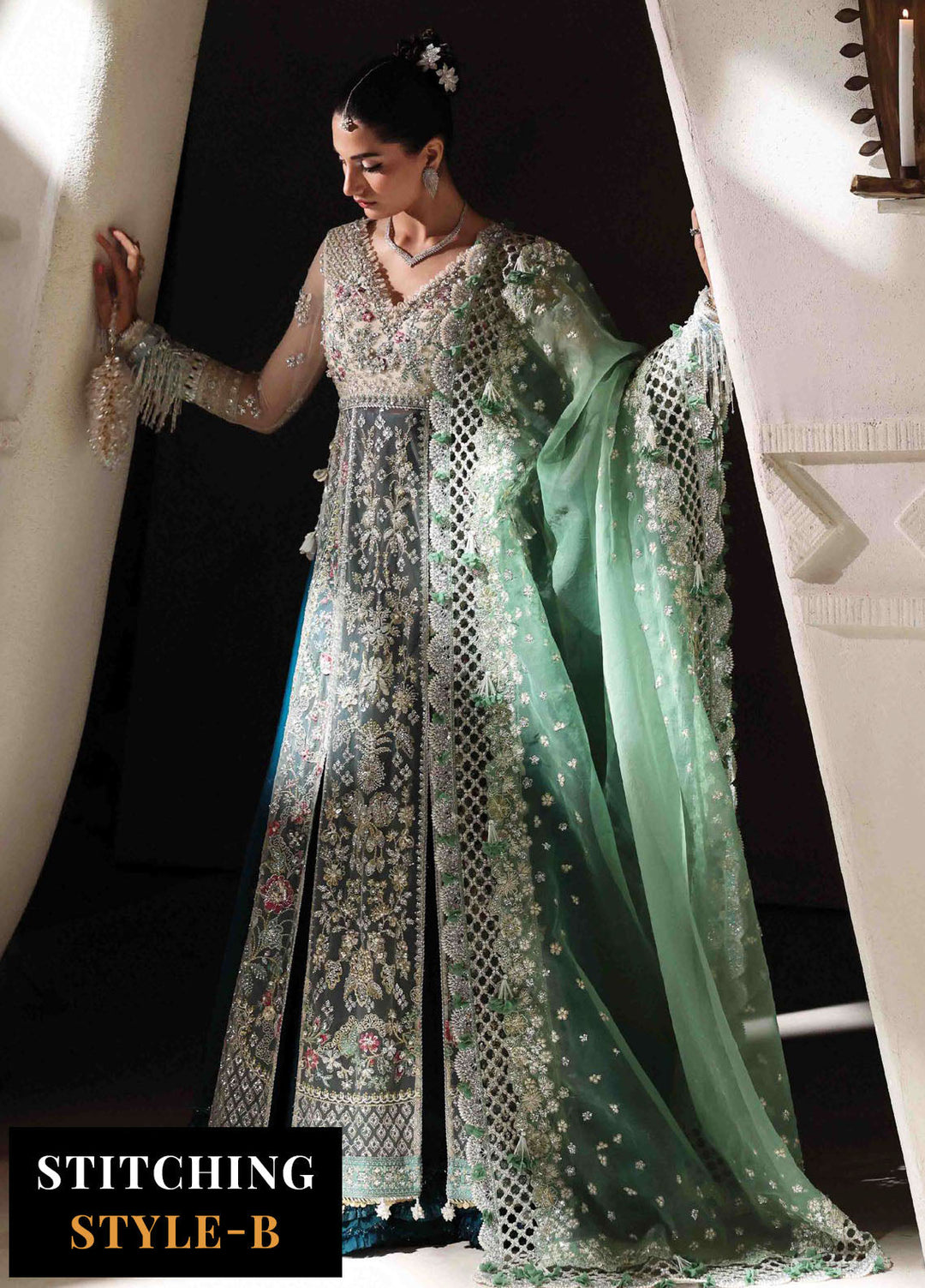 Lilianne by Republic Womenswear Embroidered Net Suits Unstitched 3 Piece RW25LW D-08 Miraelie - Wedding Collection