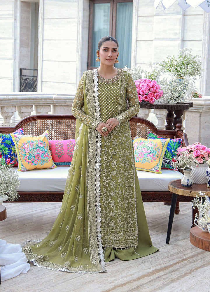 Gulmina Embroidered Chiffon Suits Unstitched 3 Piece GLM25EU D-08 - Formals Collection