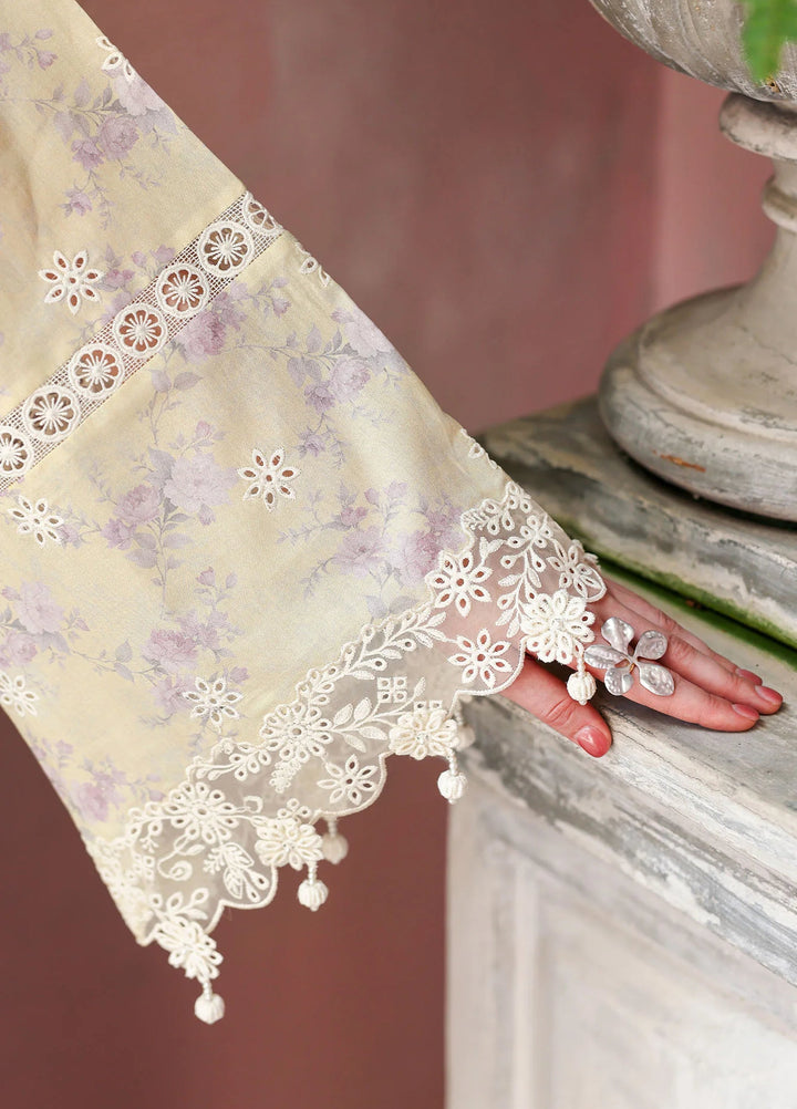 Cross Stitch Unstitched Embroidered Lawn 3 Piece Suit CS26ULE Orchid Flare - Eid Collection