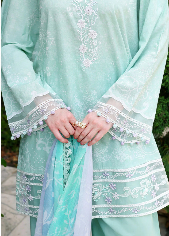 Cross Stitch Unstitched Embroidered Lawn 3 Piece Suit CS26ULE Summer Breeze - Eid Collection