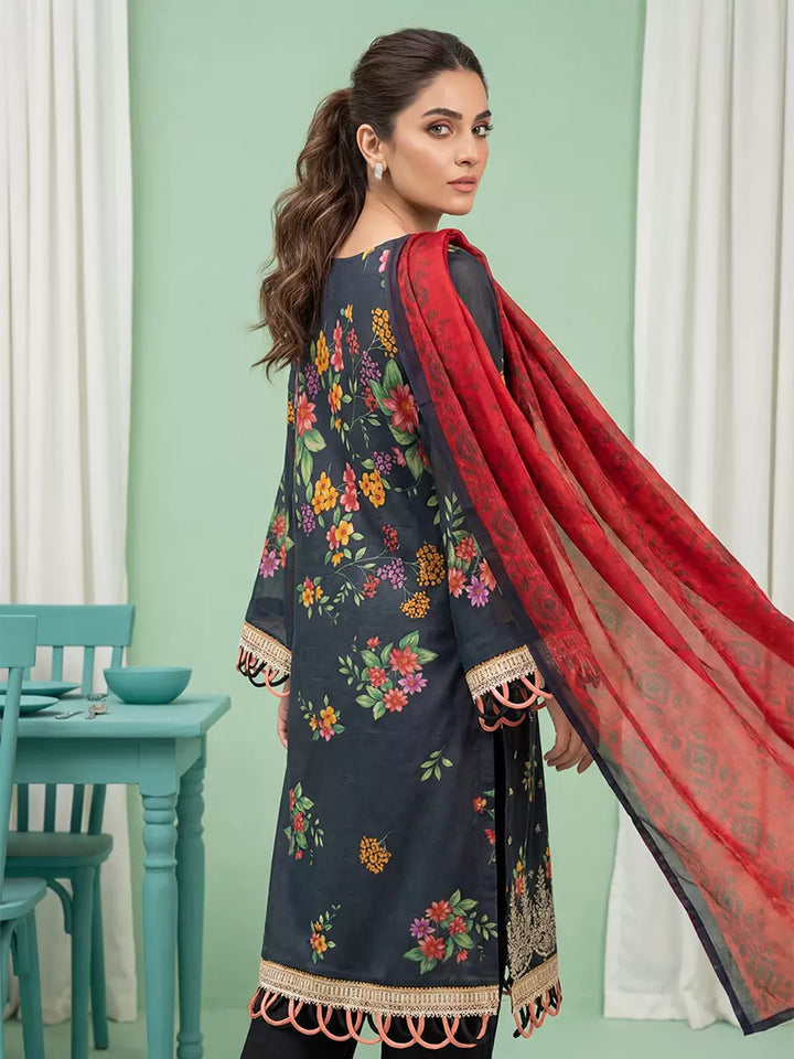 Salitex Women Unstitched Embroidered Lawn 3 Piece Suit SUNS8FS223 - Casual Collection
