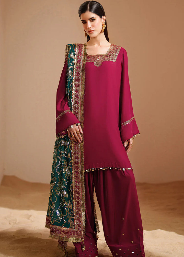 Velvet Vogue by Jazmin Embroidered Velvet Suits Unstitched 3 Piece JZ25VV VVF D-09 - Formals Collection