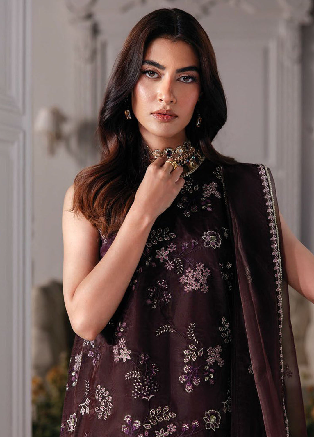 Aurelle by Seran Embroidered Suits Unstitched 3 Piece SN25AU Lavinia - Formals Collection