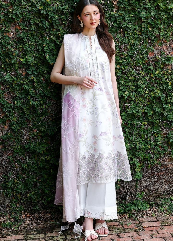 Cross Stitch Unstitched Embroidered Lawn 3 Piece Suit CS26ULE Meadow Dream - Eid Collection