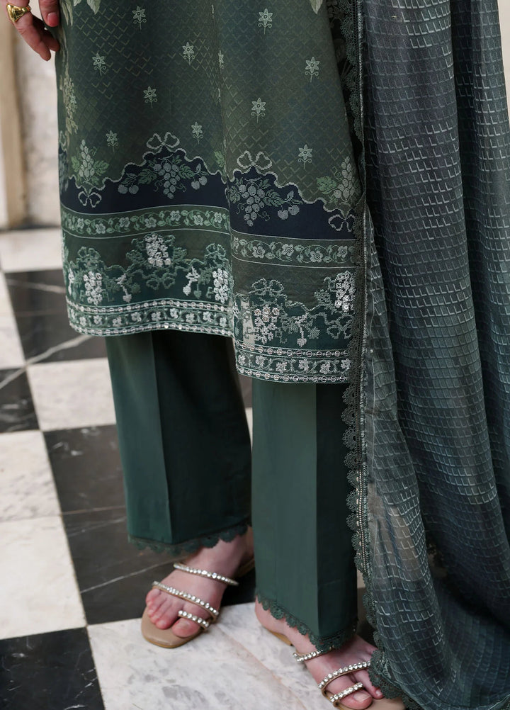 Cross Stitch Unstitched Embroidered Lawn 3 Piece Suit CS26ULE Forest Muse - Eid Collection