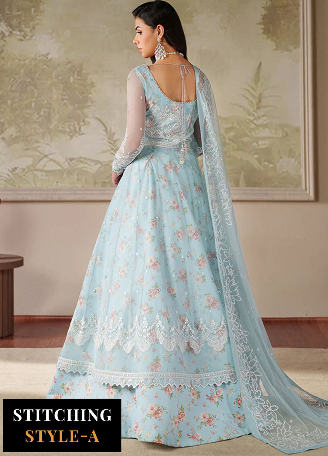 Zarif Embroidered Net Suits Unstitched 3 Piece ZAF25ZU ZRF-ZPE-02 Aroosh - Formals Collection