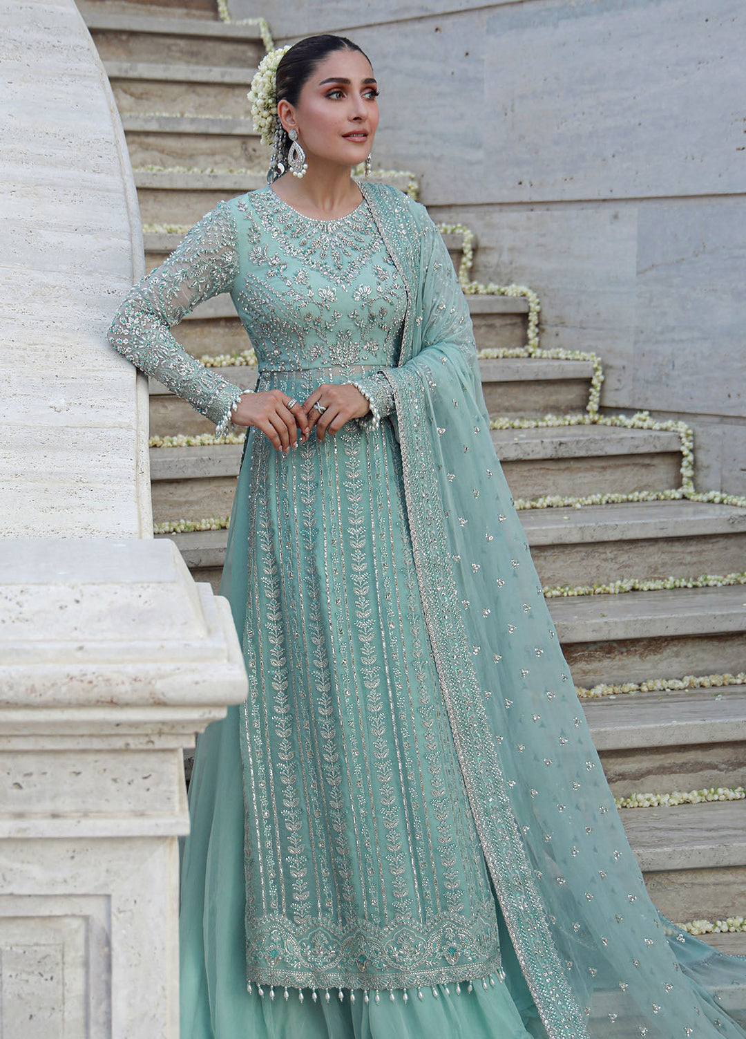 Gulmina Embroidered Chiffon Suits Unstitched 3 Piece GLM25EU D-07 - Formals Collection