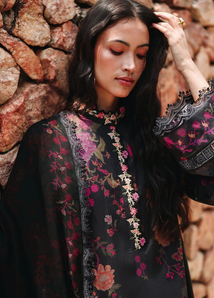 Cross Stitch Unstitched Embroidered Lawn 3 Piece Suit CS26ULE Shadow Grace - Eid Collection