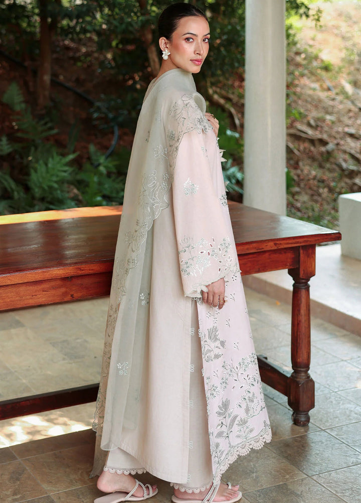 Cross Stitch Unstitched Embroidered Lawn 3 Piece Suit CS26ULE Pearl Sage - Eid Collection