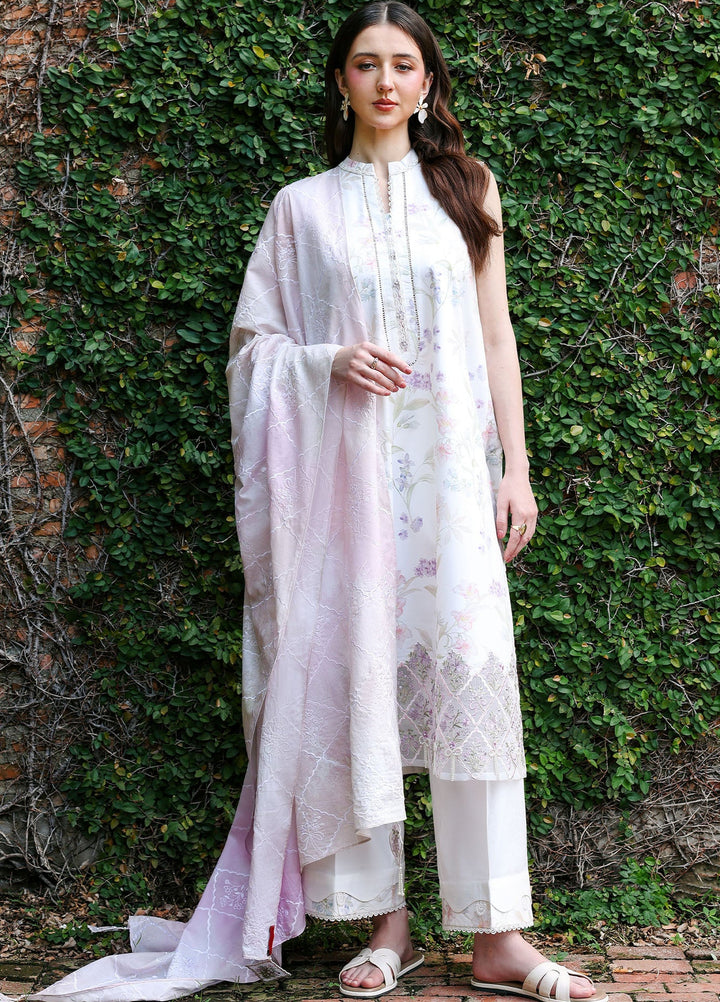 Cross Stitch Unstitched Embroidered Lawn 3 Piece Suit CS26ULE Meadow Dream - Eid Collection