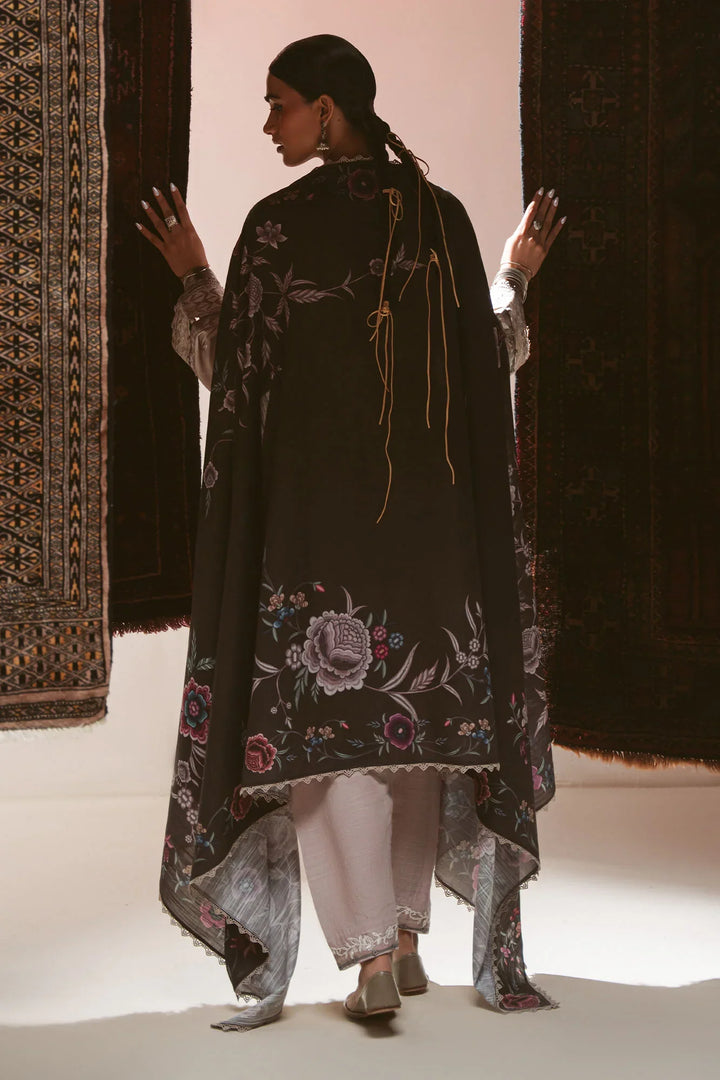 Cross Stitch Unstitched Printed Khaddar 3 Piece Suit CS26UW Petal Haze - Winter Collection