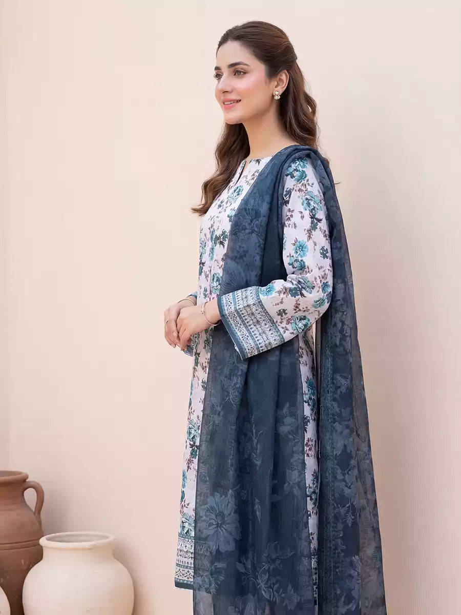 Salitex Women Unstitched Printed Lawn 3 Piece Suit SSW6U3P410 - Casual Collection
