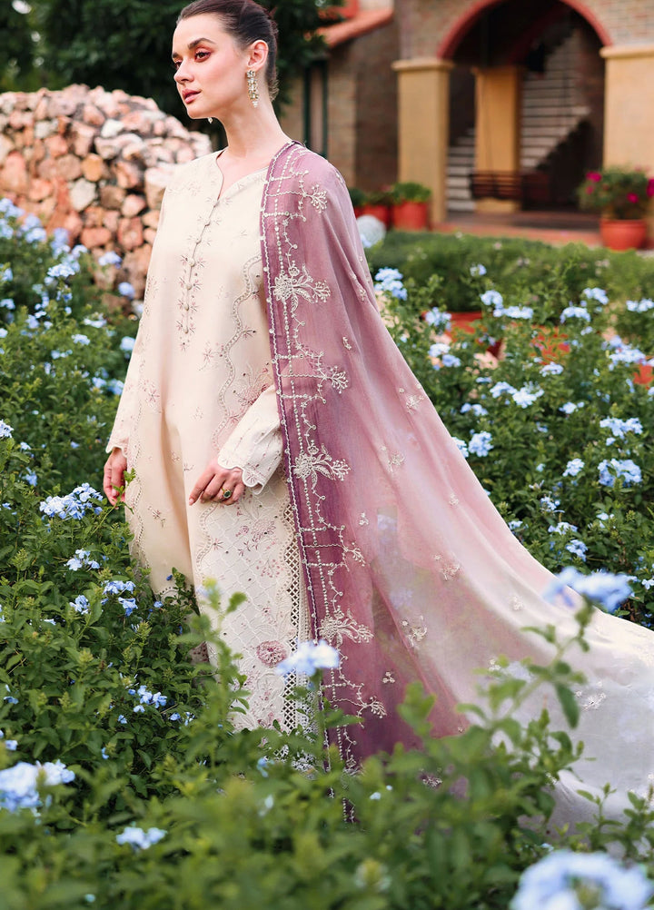 Cross Stitch Unstitched Embroidered Lawn 3 Piece Suit CS26ULE Sand Dune - Eid Collection