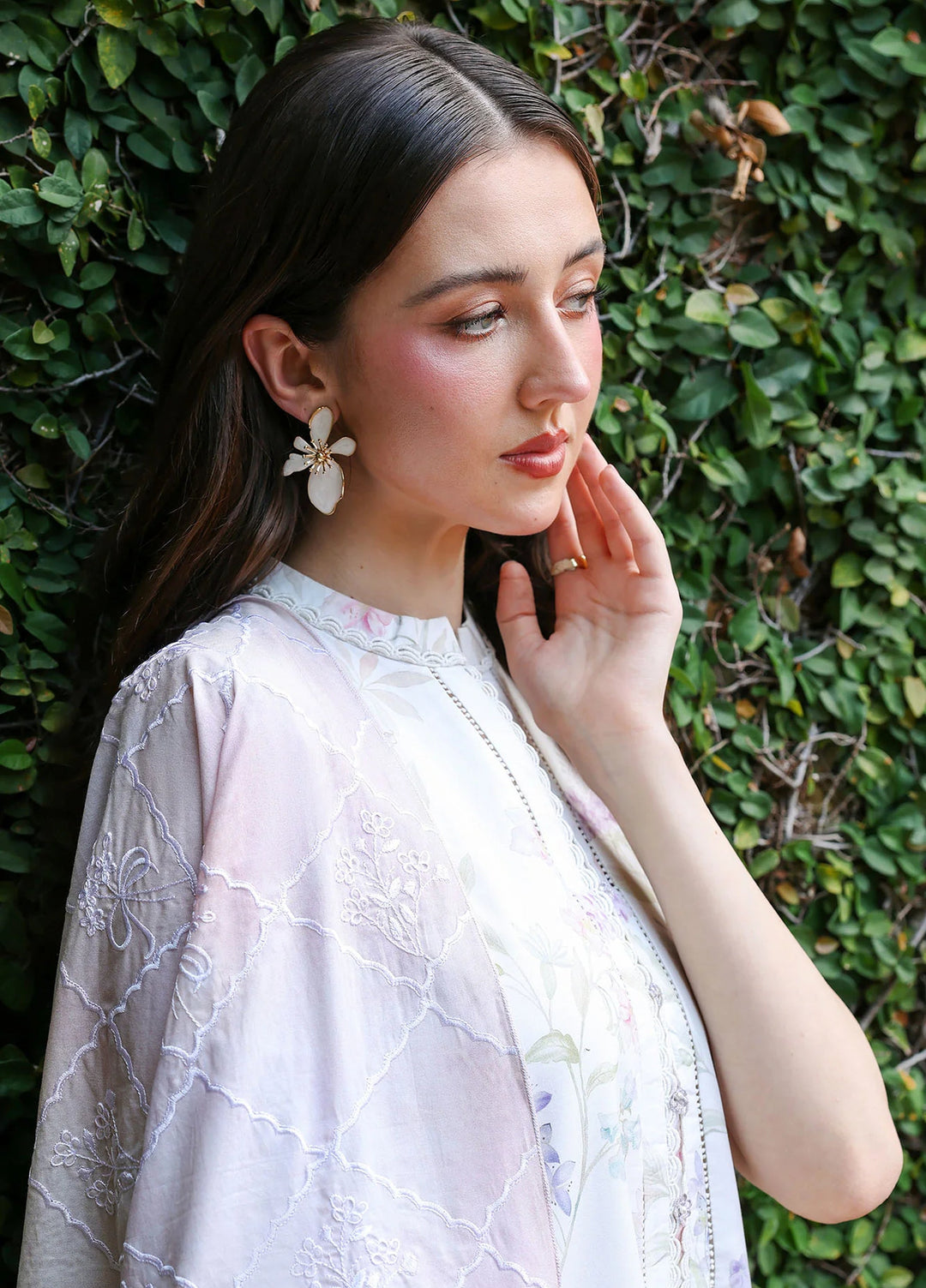 Cross Stitch Unstitched Embroidered Lawn 3 Piece Suit CS26ULE Meadow Dream - Eid Collection