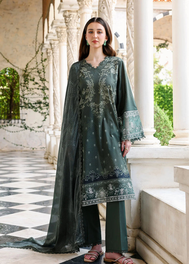 Cross Stitch Unstitched Embroidered Lawn 3 Piece Suit CS26ULE Forest Muse - Eid Collection