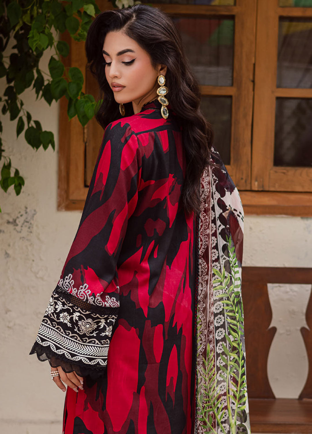 Nureh Printed Slub Linen Suits Unstitched 3 Piece NU25VL SP-169 - Winter Collection