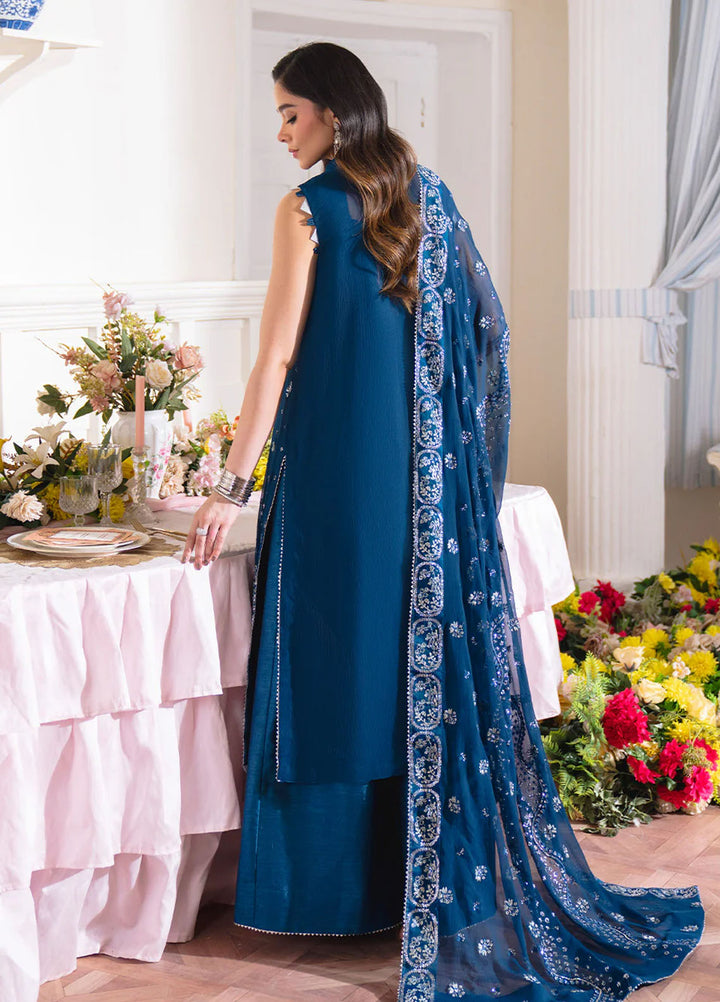 Dastaan by Neeshay Embroidered Chiffon Suits Unstitched 3 Piece NSH25DU Aabirah - Formals Collection