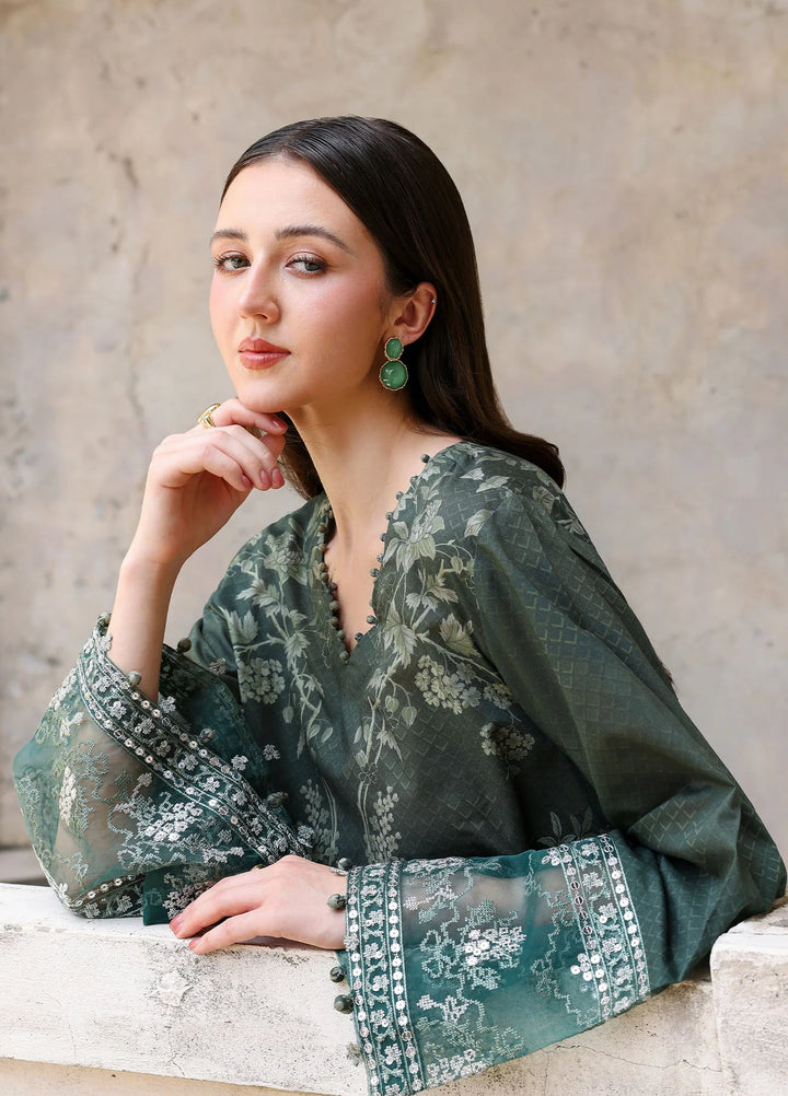 Cross Stitch Unstitched Embroidered Lawn 3 Piece Suit CS26ULE Forest Muse - Eid Collection