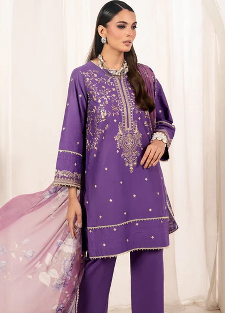 Autumn Echo by Meerak Pret Embroidered Cambric 3 Piece Suit Nawal