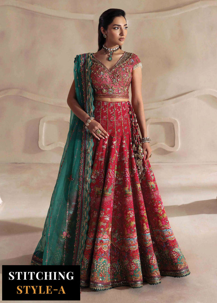Lilianne by Republic Womenswear Embroidered Raw Silk Suits Unstitched 3 Piece RW25LW D-07 Floriane - Wedding Collection