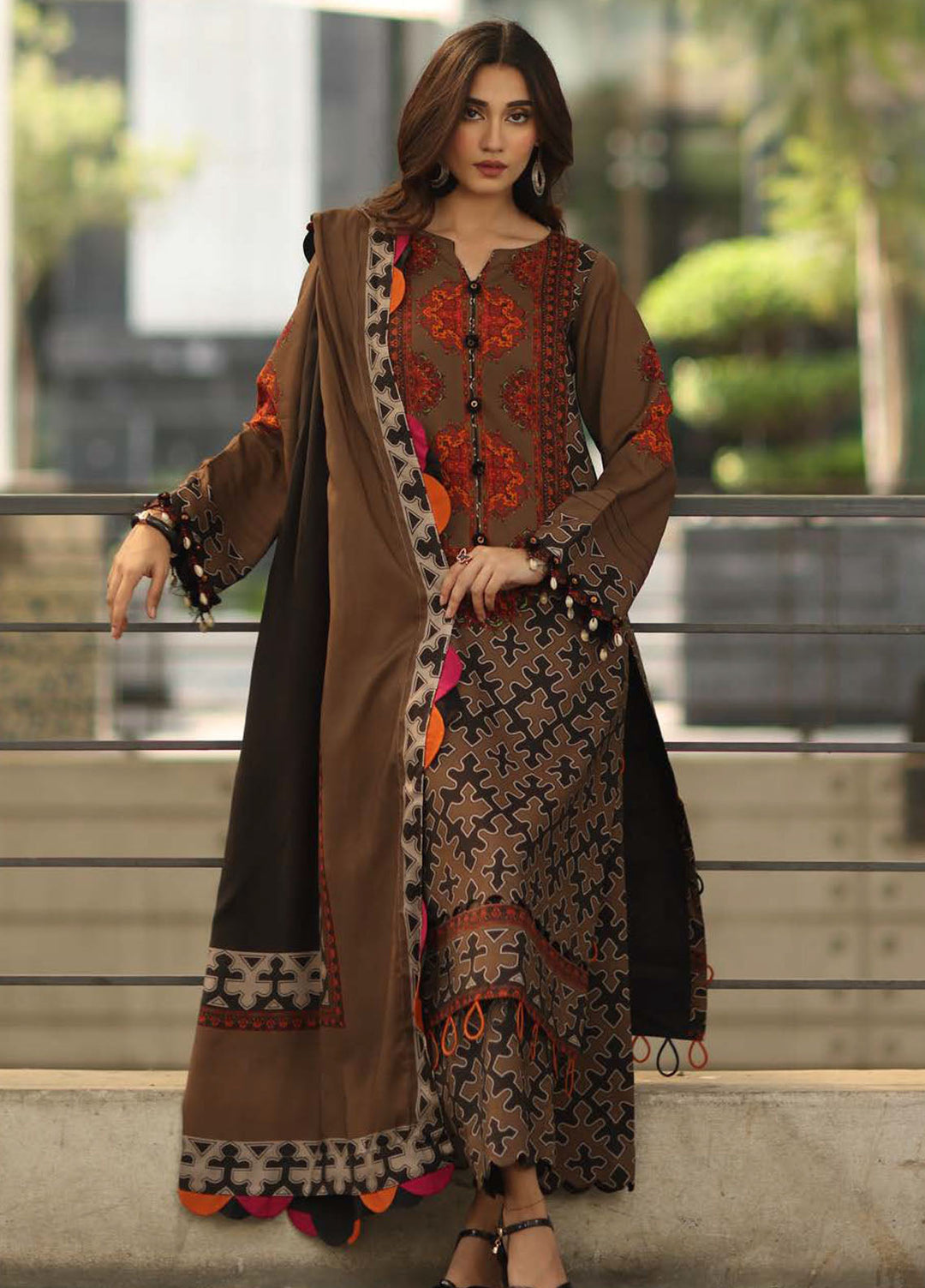 C Prints by Charizma Printed Linen Suits Unstitched 3 Piece CZ25CW CPW5-17 - Winter Collection