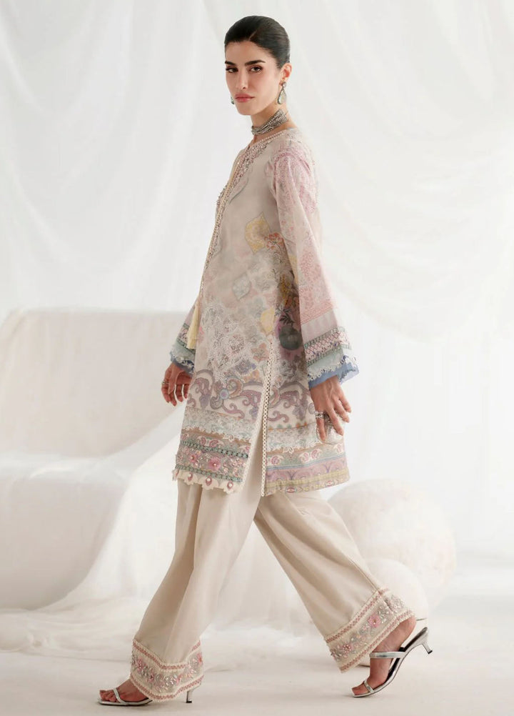 Garden Whisper by Ajr couture Embroidered Silk Suits Unstitched 3 Piece AJR25GWAJR-PS-06 Lumiere - Formals Collection