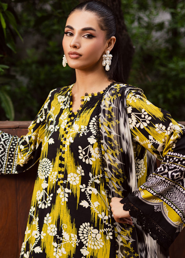 Nureh Printed Slub Linen Suits Unstitched 3 Piece NU25VL SP-168 - Winter Collection
