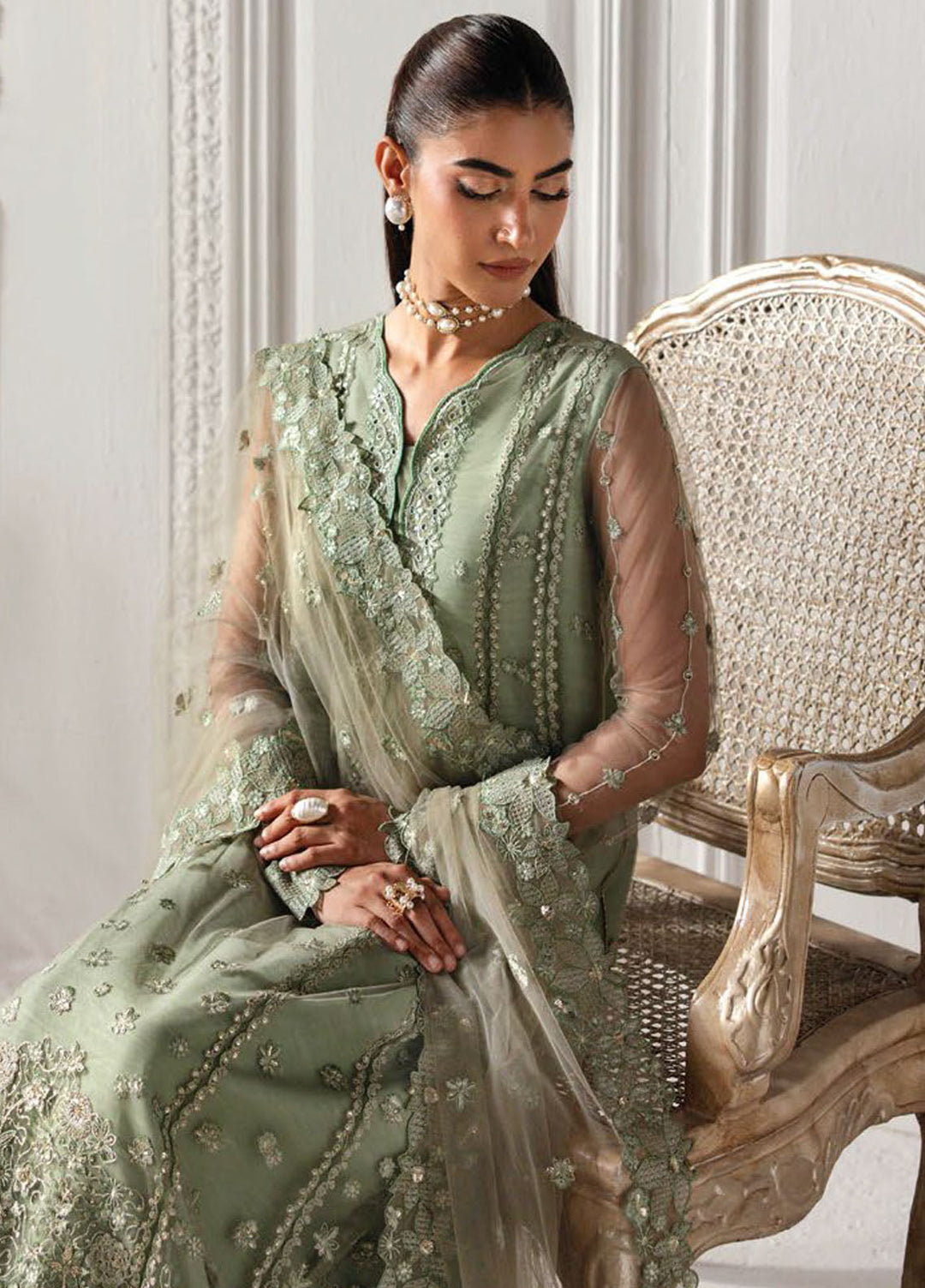 Aurelle by Seran Embroidered Suits Unstitched 3 Piece SN25AU Seraphina - Formals Collection