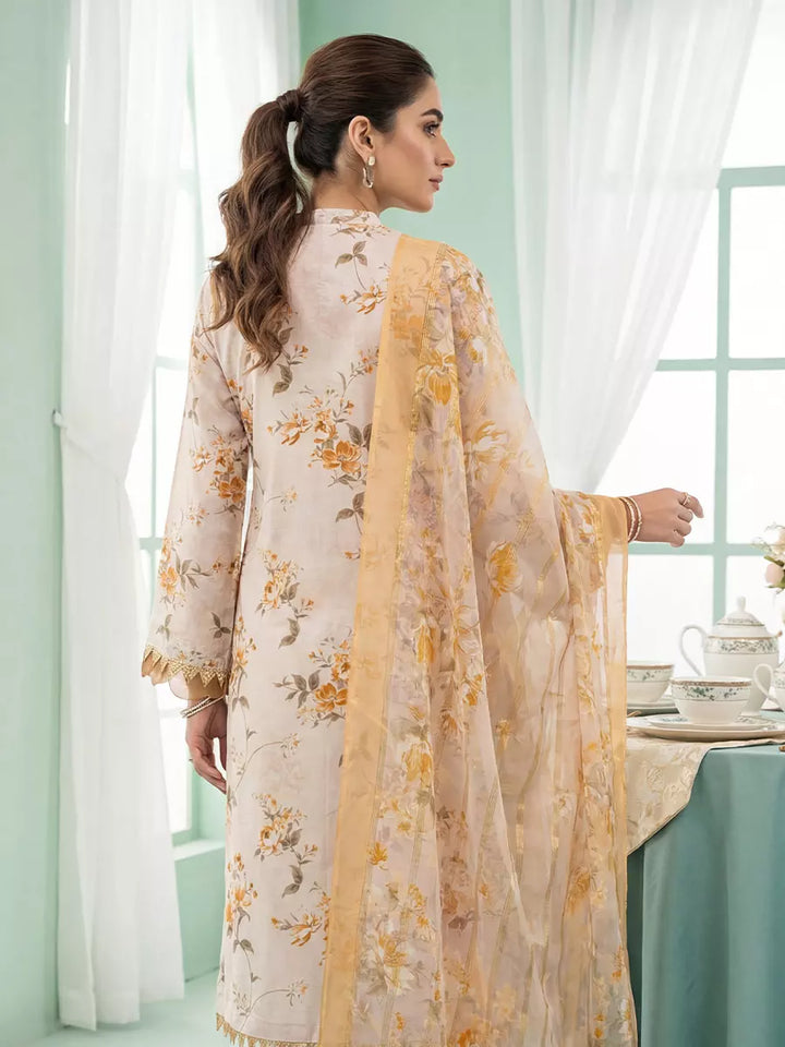 Salitex Women Unstitched Embroidered Lawn 3 Piece Suit SUNS8FS221 - Casual Collection