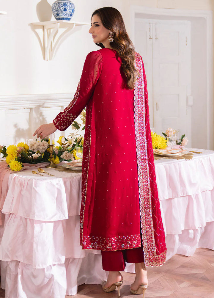 Dastaan by Neeshay Embroidered Chiffon Suits Unstitched 3 Piece NSH25DU Gulzaib - Formals Collection