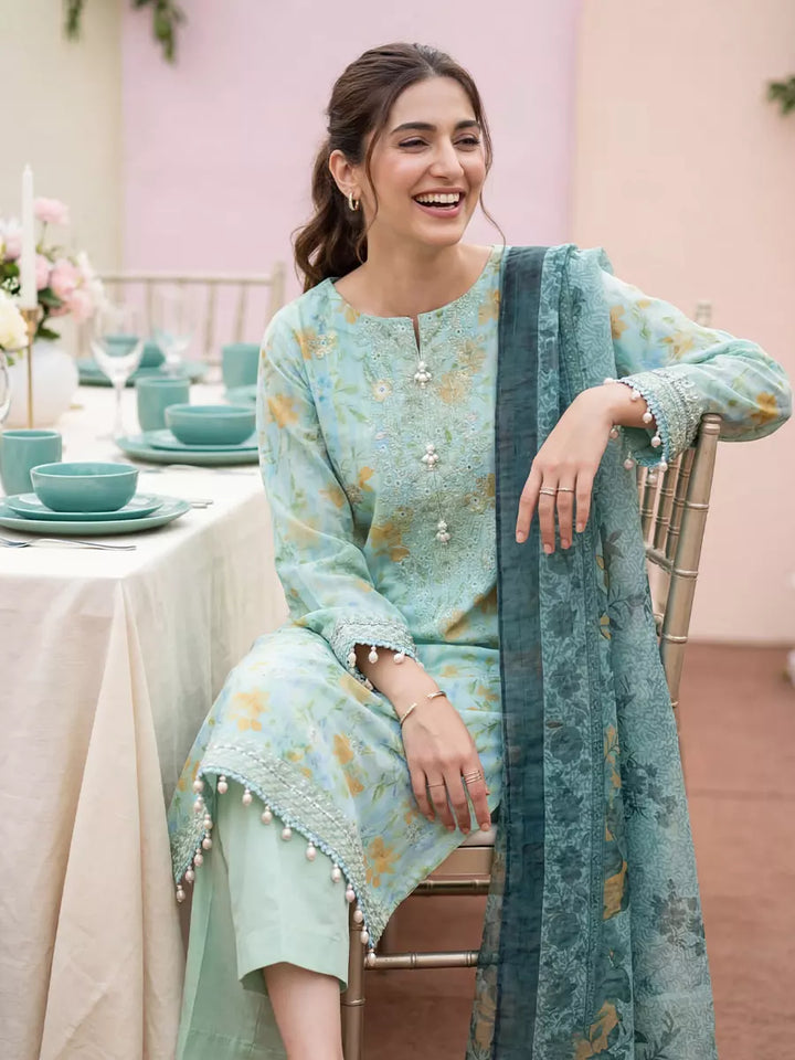 Salitex Women Unstitched Embroidered Lawn 3 Piece Suit SUNS8FS220 - Casual Collection