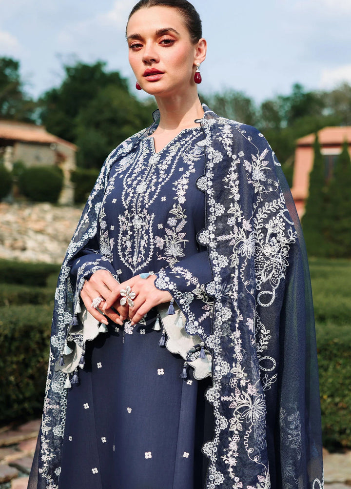 Cross Stitch Unstitched Embroidered Lawn 3 Piece Suit CS26ULE Midnight Aura - Eid Collection