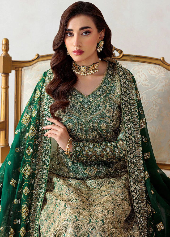 Aik Atelier Embroidered Jamwar Suits Unstitched 3 Piece AIK25EF Vl1 D-01 - Formals Collection