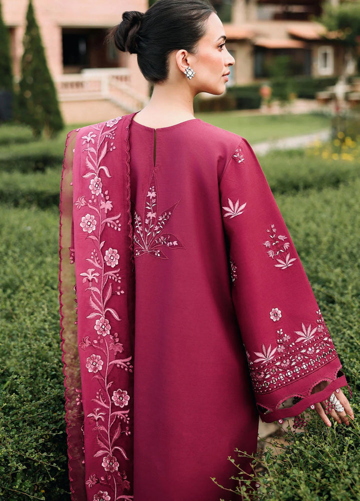 Cross Stitch Unstitched Embroidered Lawn 3 Piece Suit CS26ULE Crimson Royale - Eid Collection