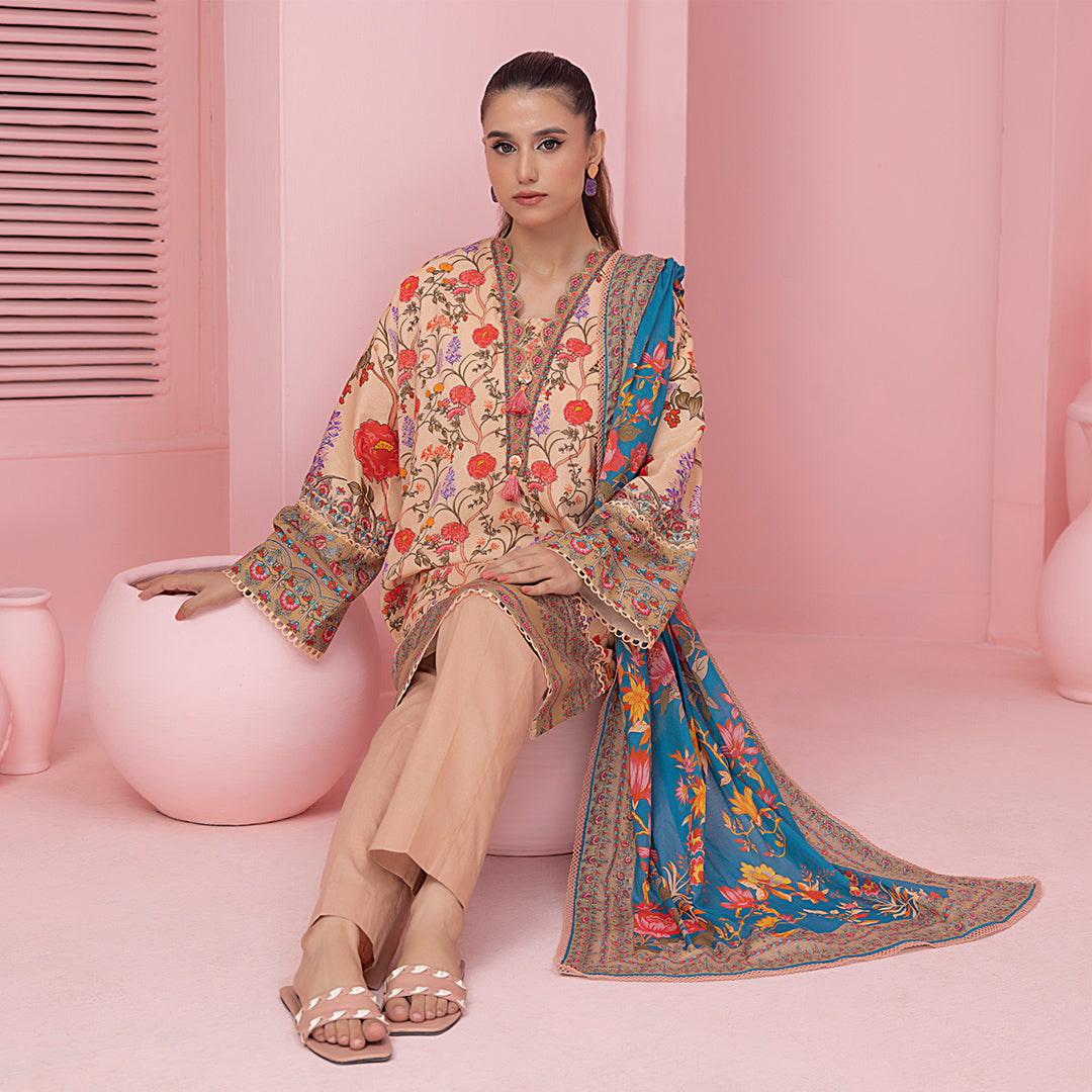 Salitex Women Printed Lawn 3 Piece Suit SSS24U3P003 - Summer Collection