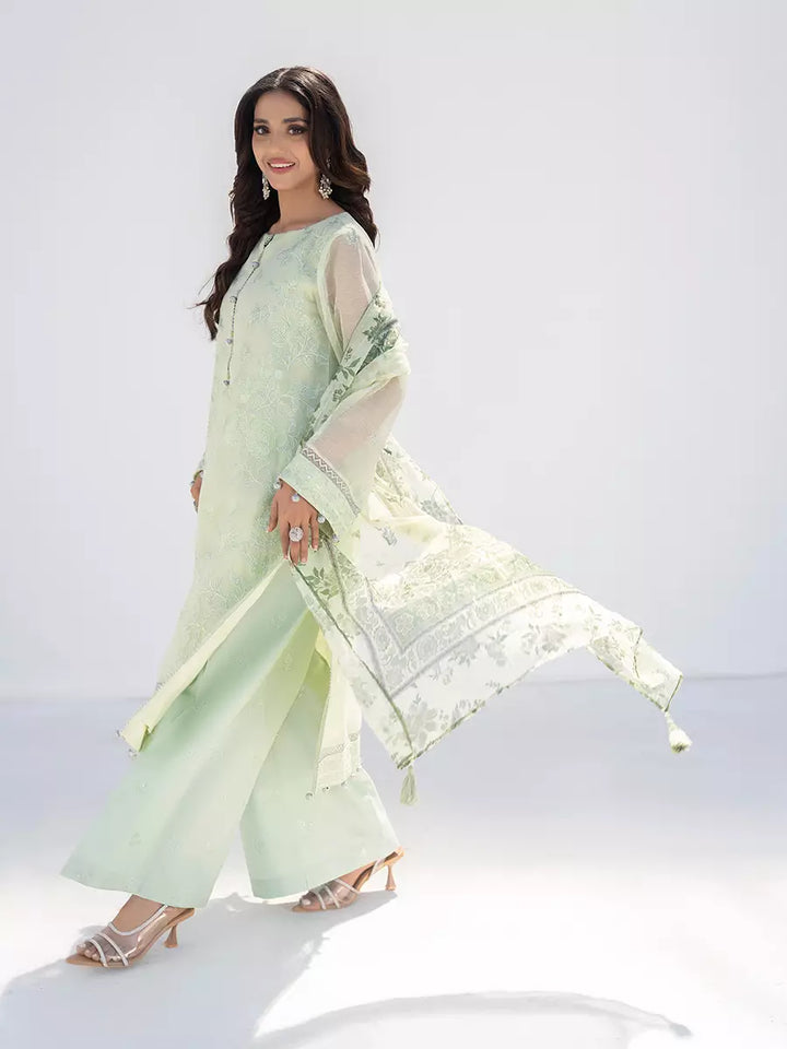 Salitex Unstitched Embroidered Net 3 Piece Suit SUNW7NO112 - Festive Collection