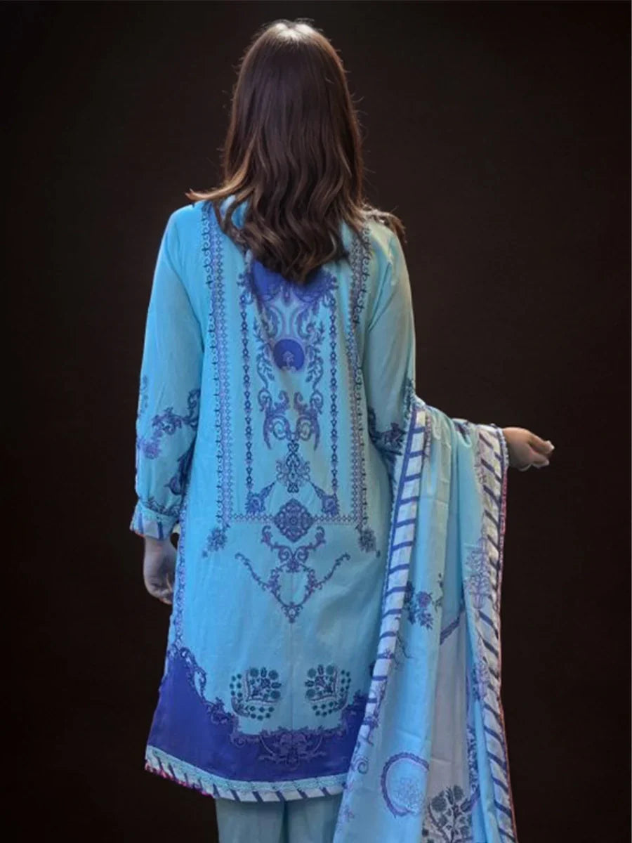 Salitex Women Printed Lawn 3 Piece Suit WUS3BS24RO042 - Summer Collection