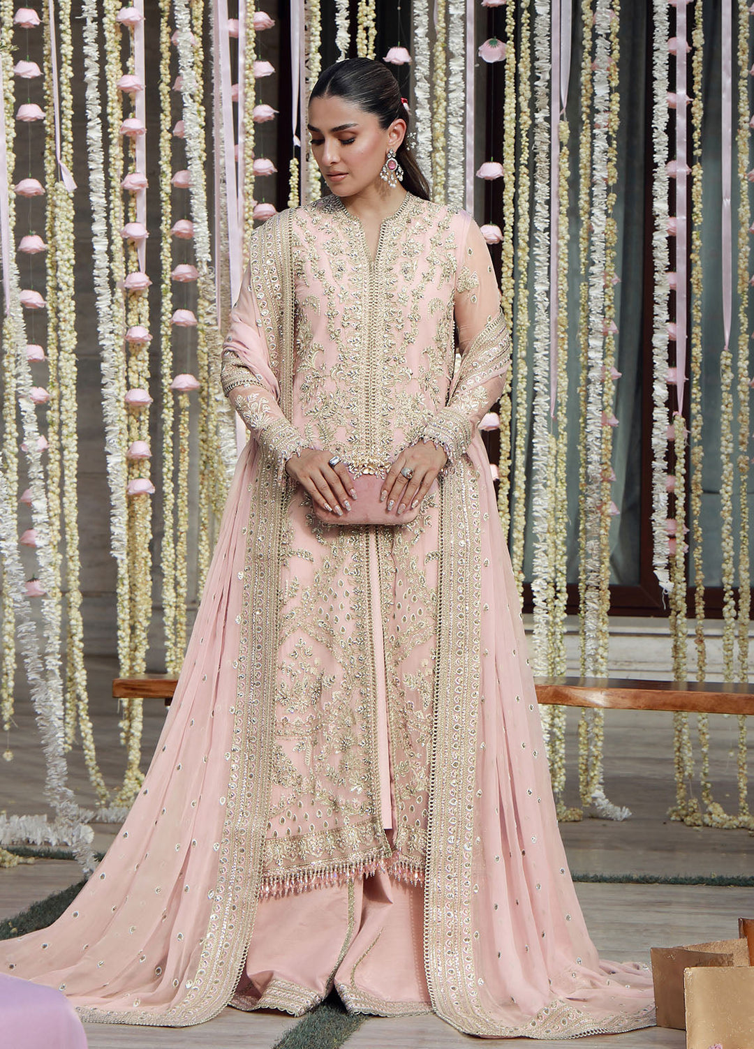 Gulmina Embroidered Chiffon Suits Unstitched 3 Piece GLM25EU D-05 - Formals Collection