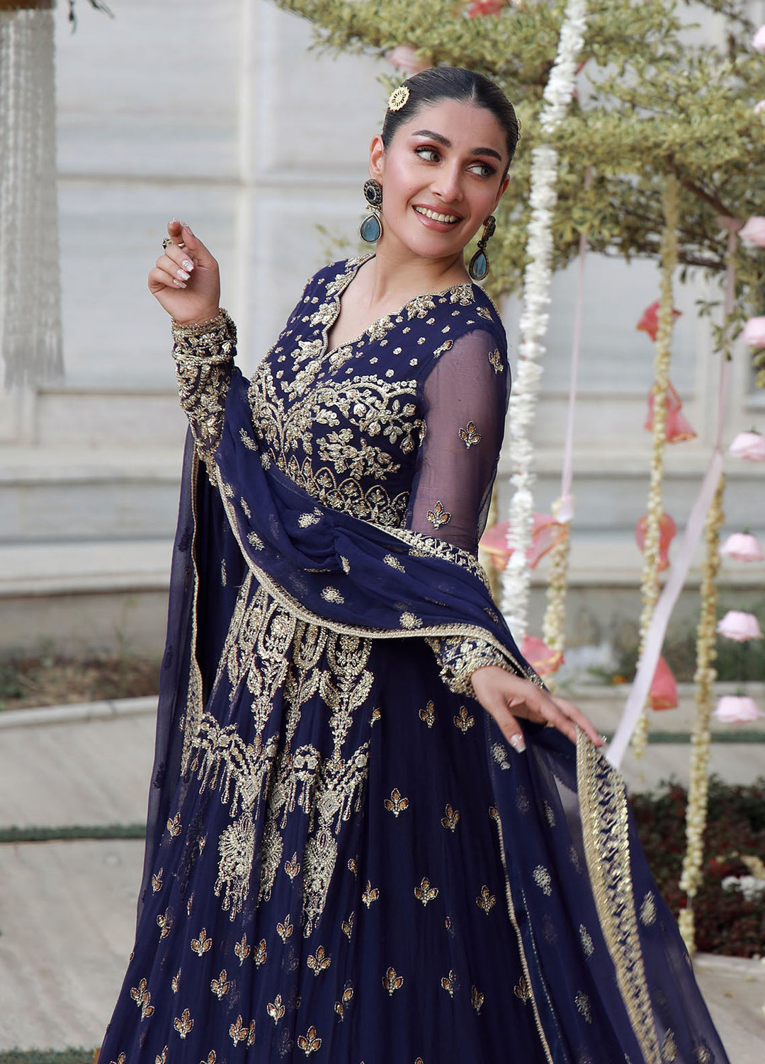 Gulmina Embroidered Chiffon Suits Unstitched 3 Piece GLM25EU D-04 - Formals Collection